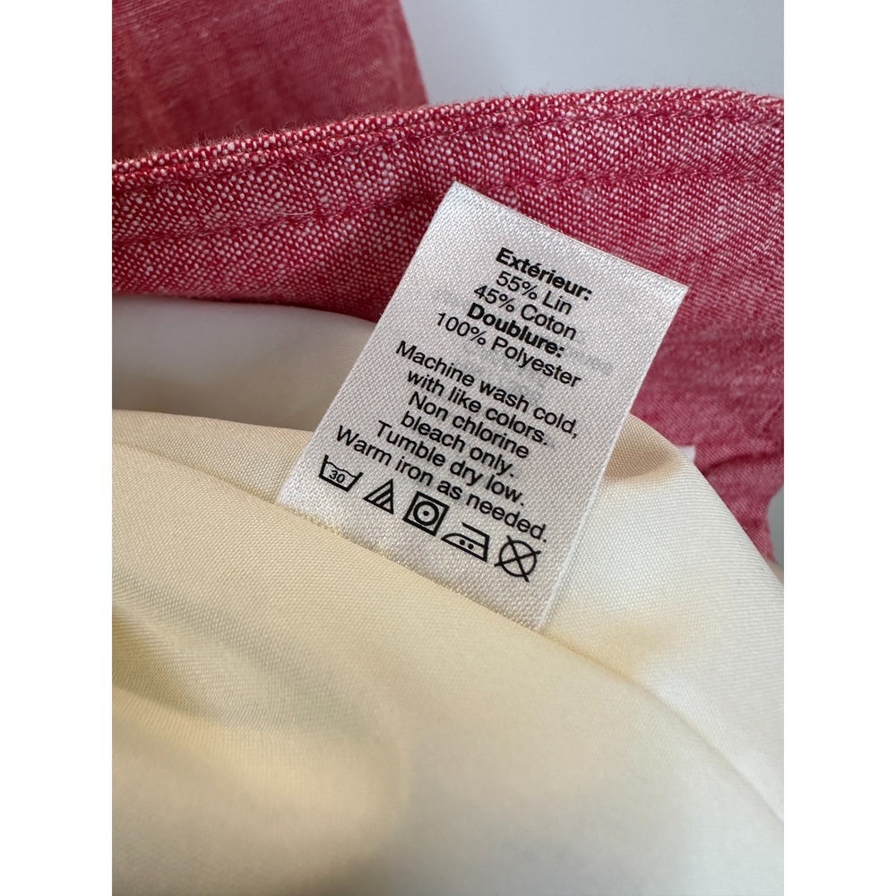 J.Crew Schoolboy Blazer Jacket Linen Blend Pink Rose Heather Women's Size 10 - Picture 9 of 11